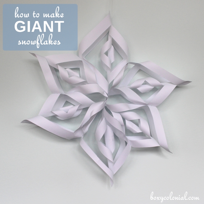 How to Make Giant Paper Snowflakes: Step by Step Photo Tutorial