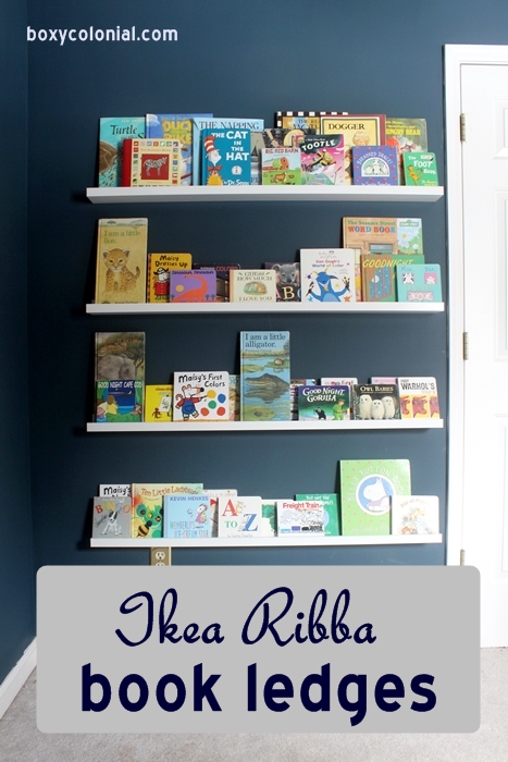 ikea book shelves nursery