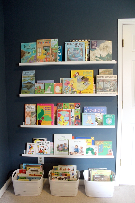 Ikea Ribba Book Ledges for Abe's New Nursery