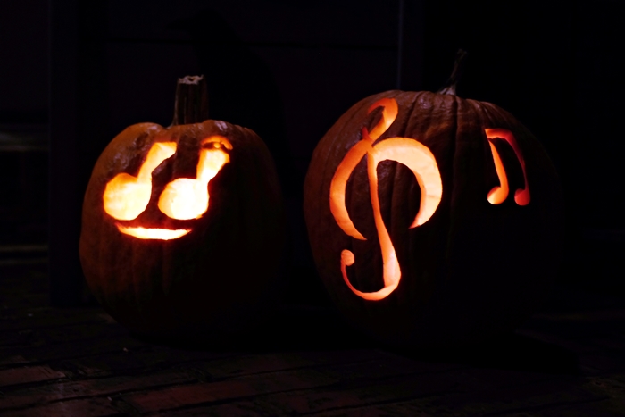 Musical Note Pumpkins